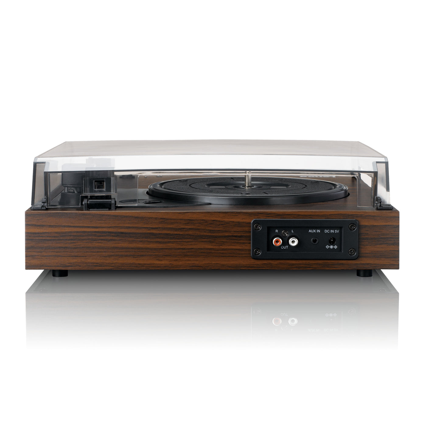 LENCO LS-15WD - Record player with Bluetooth®, two built-in speakers, and AT3600L cartridge - Wood