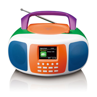 LENCO SCD-860BK - Draagbare DAB+/FM radio met Bluetooth®, CD-speler en groot LCD kleurendisplay - Zwart