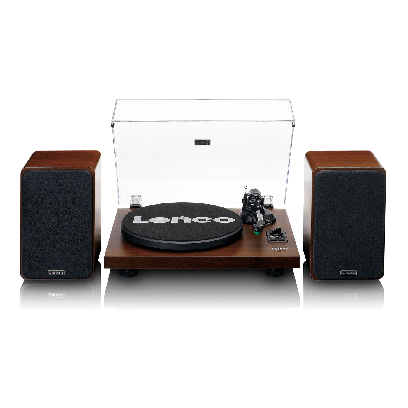 LENCO LS-600WA - Record player with built-in amplifier and Bluetooth® plus 2 external speakers