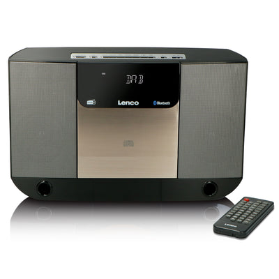 Lenco DAR-045BK - Hifi set met CD DAB+FM radio en Bluetooth - Zwart