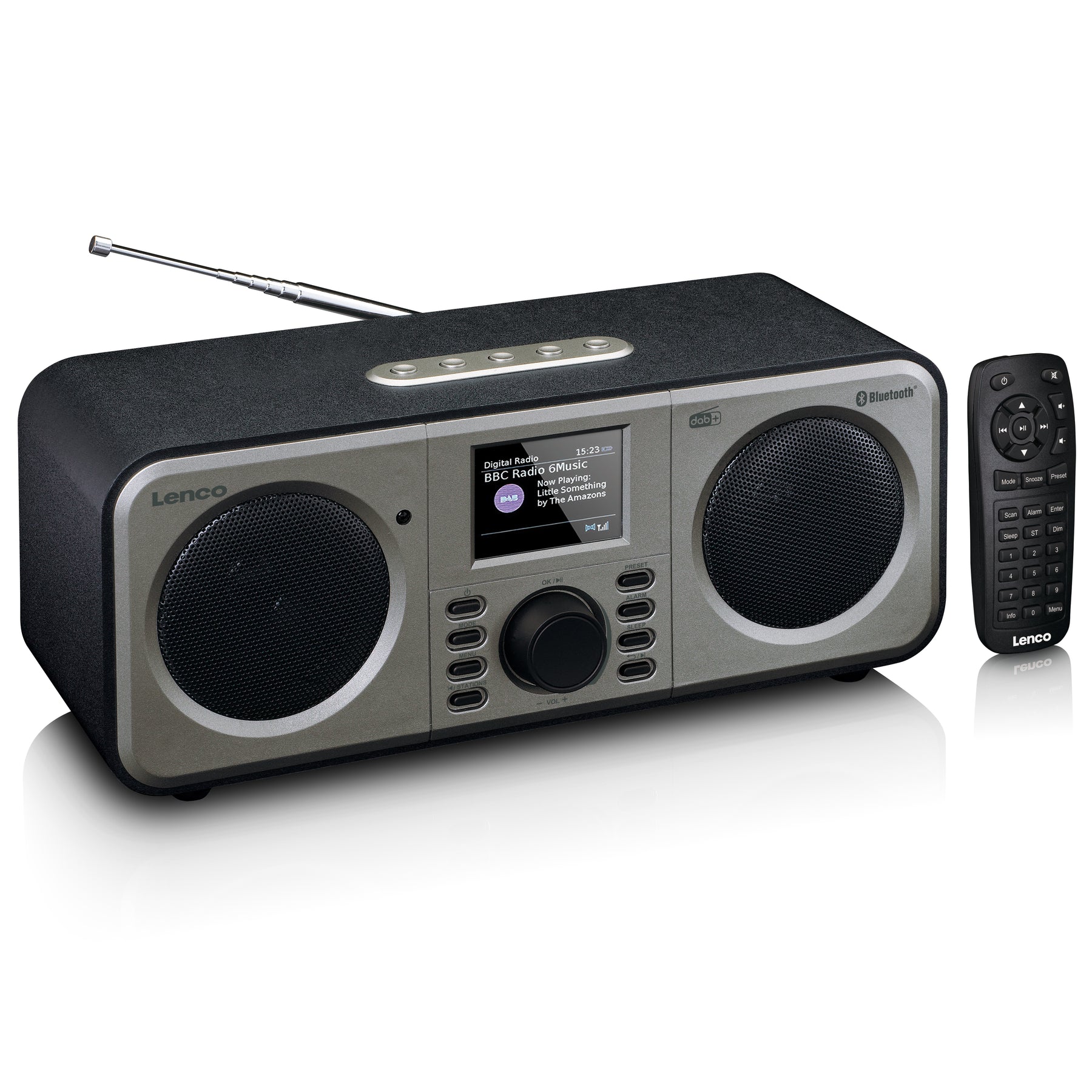 LENCO DAR-030BK - FM DAB+ with - Bluetooth® Stereo Black Radio