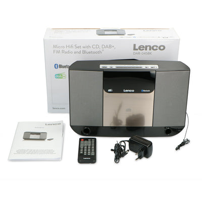 Lenco DAR-045BK - Hifi set met CD DAB+FM radio en Bluetooth - Zwart